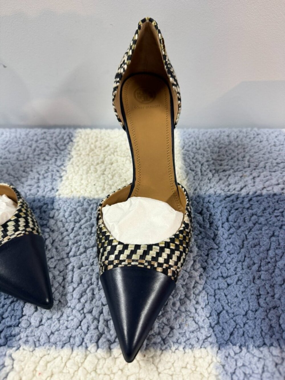 TORY BURCH Penelope 100mm Heel CAP-TOE D'ORSAY Pump - Picture 3 of 8